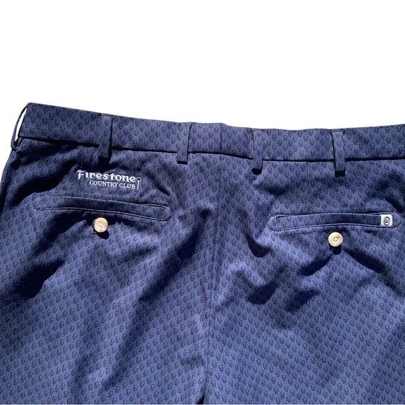 Peter Millar Carrboro Performance Golf Skull Shorts Navy Blue Size 34 - Picture 4 of 7